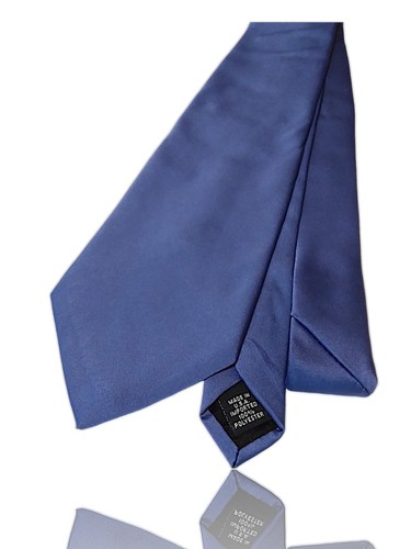 Geoffrey Beene Polyester Necktie, 58" X 4", Blue. OB-3 - Picture 2 of 4