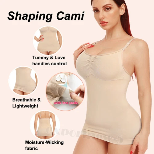 Lady Cami Tummy Firm Control Body Shaper Slimming Waist Shapewear Seamless Vest - Picture 7 of 41