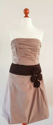 Marie Blanc Kleid Ballkleid Cocktailkleid schwarz sand Gr. 40 NEU ungetragen