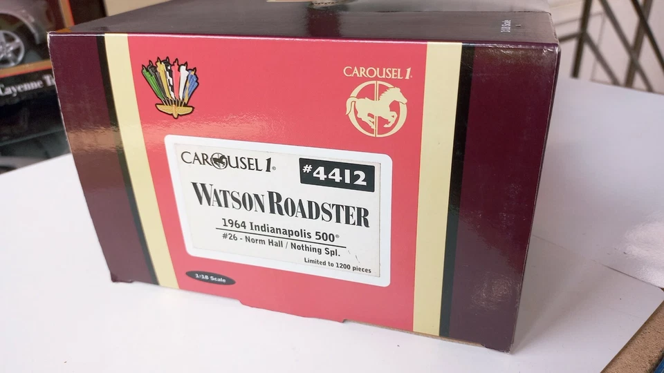 CAROUSEL 1	CAROUSEL 1-4412	DIECAST	1/18	WATSON ROADSTER Indy Nº 26 Norm Hall 196 - Immagine 4 di 4