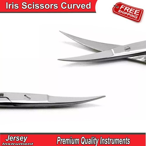 Tijeras de iris dental TC tejido curvo sutura corte tijeras quirúrgicas - Imagen 3 de 4