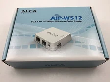 Alfa AIP-W512 802.11N 150Mbps Wireless Cube Router ships from California USA