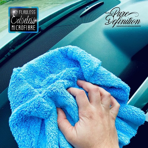 Edgeless Microfibre Cloths 4 Pack Plush Microfiber Car Detailing Pure Definition - Picture 6 of 7