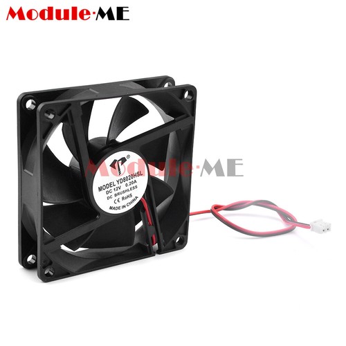 8010/8015/8020/8025 DC5/12/24V 2Wires 8CM Cooling Fan USB Computer Case Cooler - Picture 11 of 24