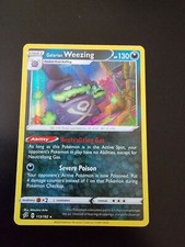 Pokemon Rebel Clash Galarian Weezing 113 Holo Rare NM