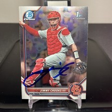 Jimmy Crooks Bowman Chrome Draft Auto #BDC178