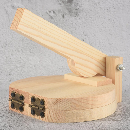 Wood Tortilla Press Dumpling Skin Maker Presser Chapati Roti Corn Maker Pressing - Picture 9 of 12