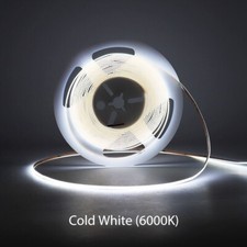 3mm Ultra Thin Cob Led Strip Light 12-24v 384ledsm Fine Linear Flexi Led Strip