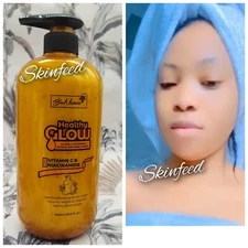 Healthy Glow Exfoliating Shower Cream 1000ml Ultra Lightening Scrub Shower Cream