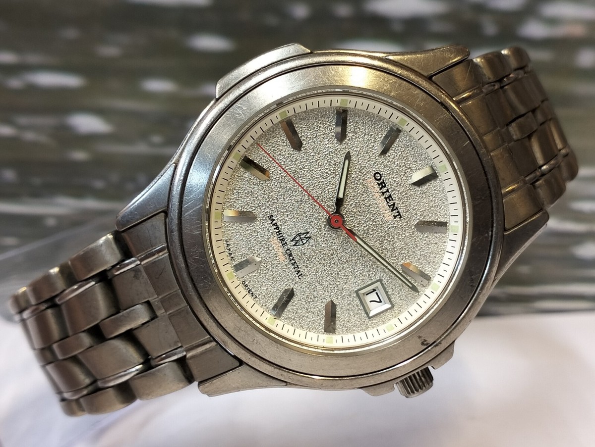 ORIENT ALL TITANIUM QUARTZ UN5Z-C0CA JAPAN MEN'S FULL WORKING ALL