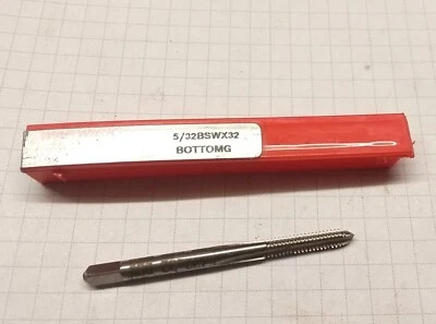WARWICK 5/32” BSW BOTTOMING TAP - BS WHITWORTH ~ 32 TPI ENGLISH MADE osborn