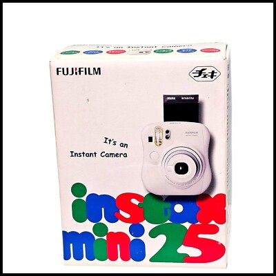 Fujifilm instax mini 25 ホワイト Fujifilm Instax Mini 25 White Instant Film Camera - Refurbished