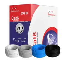 CAT6 500ft UTP Solid Ethernet Cable 23AWG RJ45 LAN Network Bulk Wire LOT