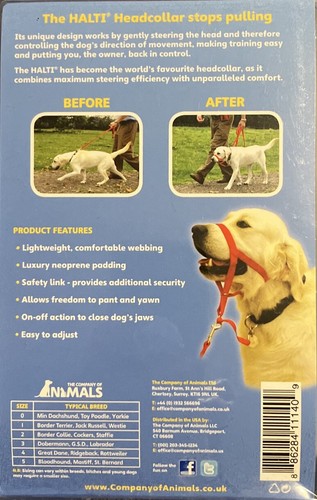 Collar Halti / Perros Talla 1 / ROJO / Deja de tirar amablemente / NUEVO Envío gratuito - Imagen 4 de 9