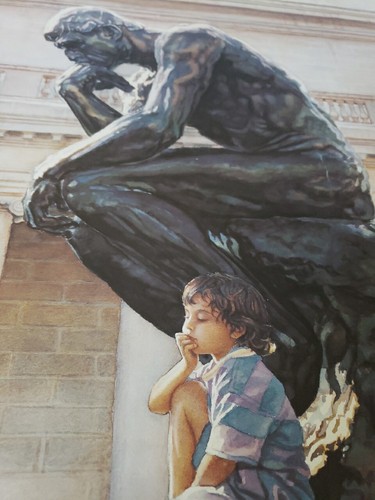 "The Thinkers" Signed Steve Hanks Limited Edition Fine Art Print 18 X 34 65/150 - Picture 3 of 5