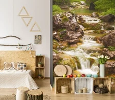 3D Nostalgic Creek K2493 Wallpaper Mural Self-adhesive Removable Sticker Luna