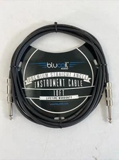 Blucoil 10-FT Straight Instrument Cables W/ Premium 1/4" Male to Male Connectors