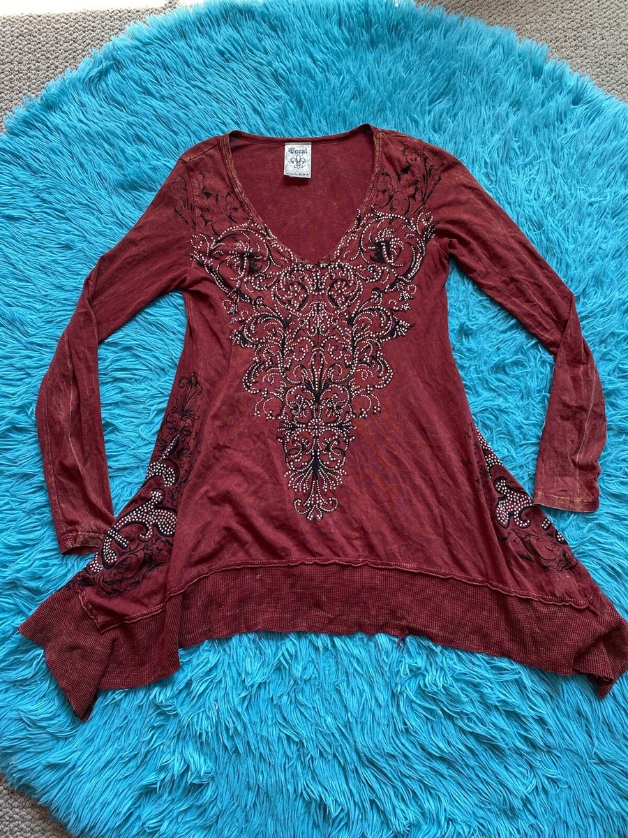 Vintage Vocal Made In Usa Rhinestone Gothic Grunge Y2k