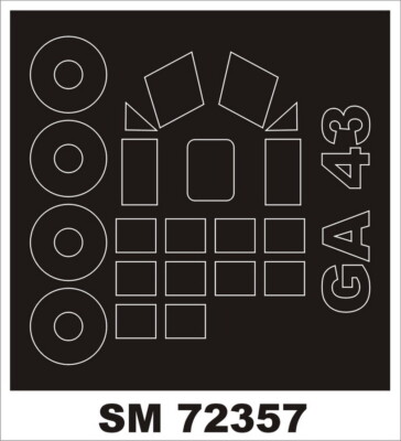 Montex 1/72 General Aviation Ga-43 Clark Masking for SOVA-M kits (outside)