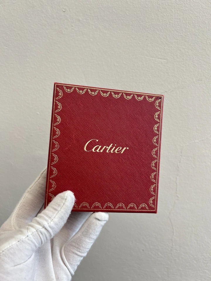 Cartera de cuero Panthere de Cartier triple negra tarjetero plegable marrón Foto 2 de 4