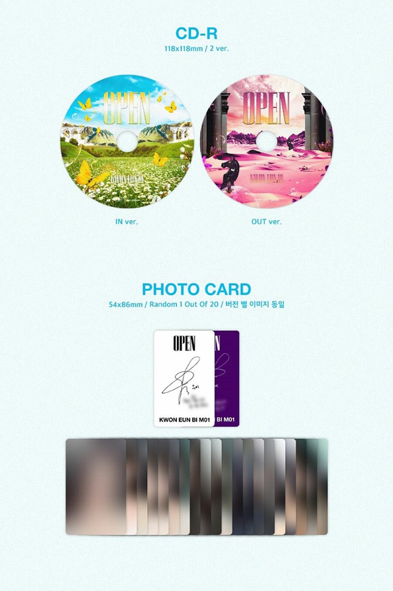 ウンビ OPEN まとめ売り IZ*ONE IZ*ONE KWON EUNBI OPEN 1st Mini Album CD+Photo Book+2 Card+