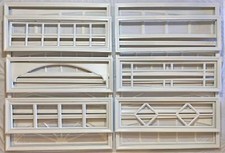 White Garage Door Window Kit Long Panel Frame Insert Grill Option Amarr No Glass