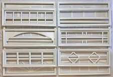 White Garage Door Window Kit Long Panel Frame Insert Grill Option Amarr No Glass