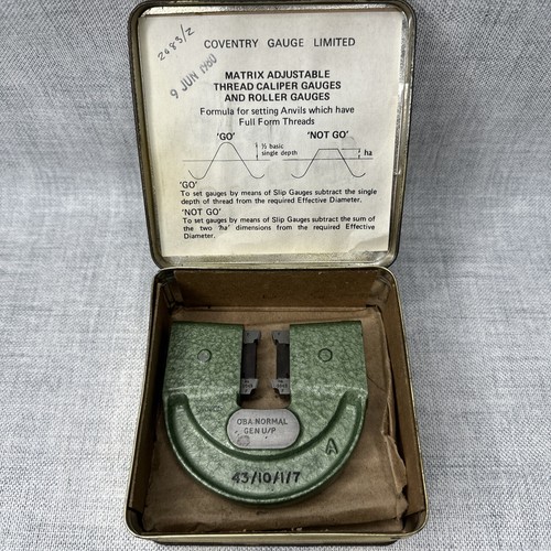 Matrix Coventry Gewinde Messschieber Spur 0 BA Normal Gen U/P Original Dose