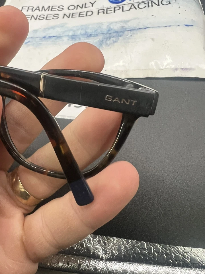 Armação de óculos de plástico GANT GW4007 TO tartaruga escura redonda desbotada 54-15-135 G196 - Imagem 4 de 4