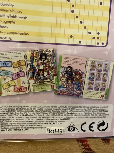 BRATZ LEAPFROG LEAPPAD INTERAKTIVES BUCH & SPIELKASSETTE WAHL PERFEKTION - Bild 5 von 5