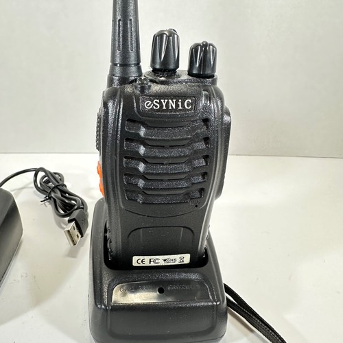 Paquete de 2 walkie talkies profesionales eSynic 3 km/1,8 millas - recargables - probados - LEER - Imagen 6 de 15