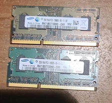 Samsung 4gb 2x2GB PC3-10600S DDR3 Laptop Memory Kit M471B5773DH0-CH9