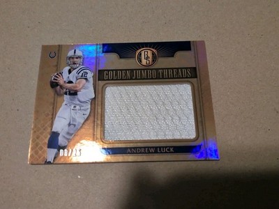 2017 Panini Gold Standard - Golden Jumbo Threads Andrew Luck #40 /25 (MEM)