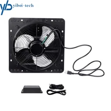 Shutter Exhaust Fan 12 inch Industrial Workshop Greenhouse Garage Wall Mount