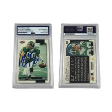 1996 Wayne Chrebet Autographed Score Pinnacle #202 Authentic Auto
