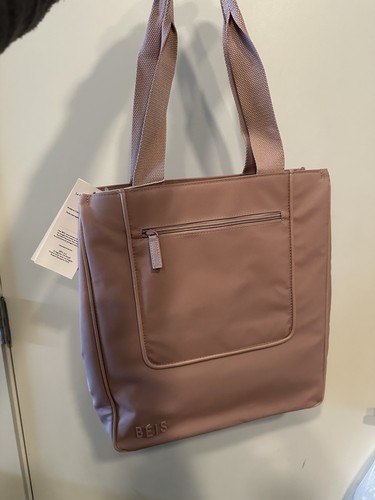 Bolso de Mano Béis North/South Poliéster Reciclado en Rosa Atlas #Beis324656 Nuevo con Etiquetas - Imagen 5 de 8
