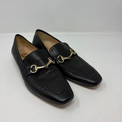 Bruno Magli Simona Horsebit Loafers Shoes Black Size 40/Size 9.5 Women's