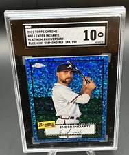 2021 Topps Chrome Platinum Anniversary - Ender Inciarte #414 Blue SGC 10🔥