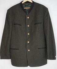 Lodenfrey blazer men's jacket traditional jacket-janker 100% wool 54 check