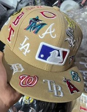 New Style Era MLB All Teams Logos 9Forty SnapBack Hat-Black / Brown