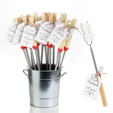 Yoande 24 Sets S'mores Party Favor Includes Smores Sticks for Fire Pit Celebrate