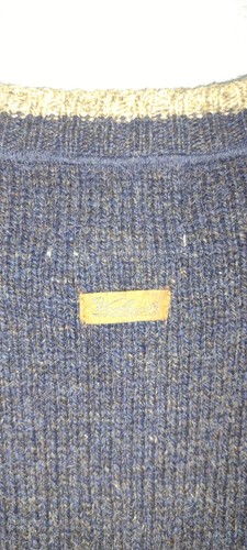 VTG Woolrich Sweater Mens 2XL Charcoal Wool Blend Heavy Knit Crewneck Sweater - Picture 4 of 9