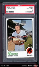 1973 Topps #585 Joe Niekro Tigers PSA 8 - NM/MT