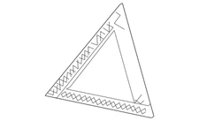 Genuine Volkswagen Warning Triangle - Orange 000-093-055-AA