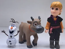 Disney Frozen 2 Kristoff Doll with Olaf & Sven Action Figures Set of 3