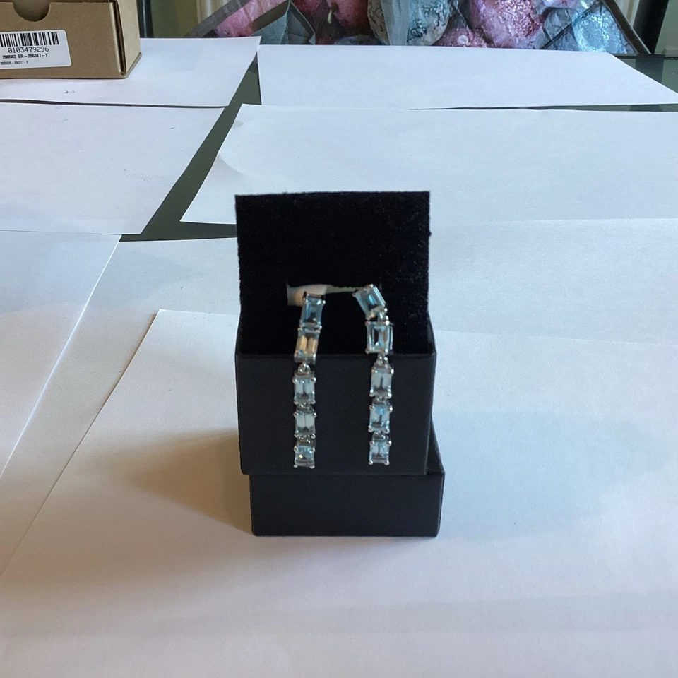 Sterling Silver Topaz Woman’s Earrings. - Image 4 of 4