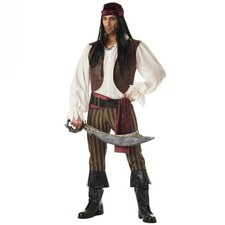 Makeup ball Halloween costume cosplay Captain Jack costume adult male pirate
