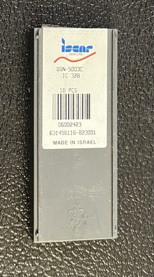 NEW Qty 9) ISCAR DGN 5003C, IC328, Carbide Insert FACTORY PACK / Free Shipping