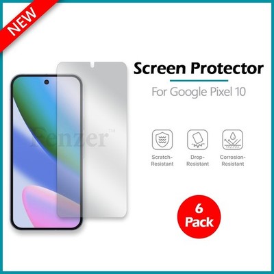 6-Pack LCD Ultra Clear HD Screen Shield Protector for Android Google Pixel 10