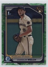 2024 Bowman Draft Chrome Lunar Glow Refractor Chandler Welch #BDC-103 14md